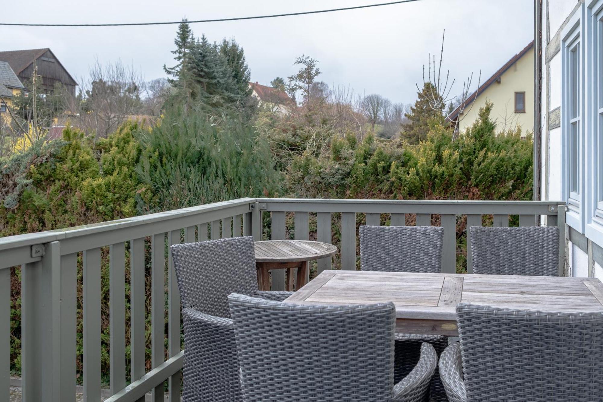 Apartmenthaus Brunnenhof Papstdorf Exteriér fotografie